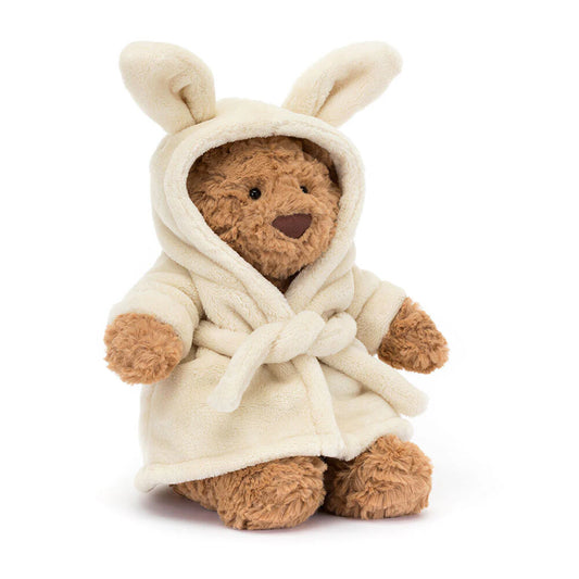 Bartholomew Bear Bathrobe Outfit premium soft teddy bear plush curated by Nimori Toys