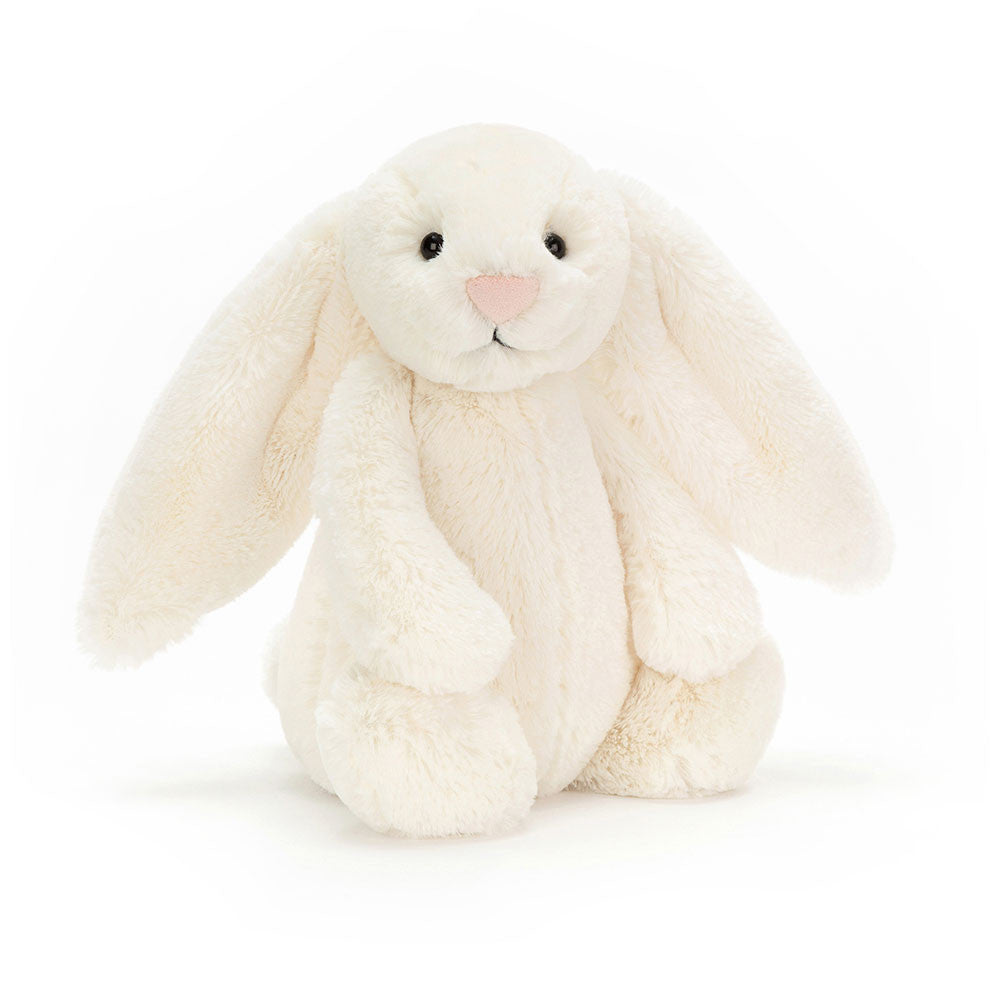 Bashful Cream Bunny premium soft stuffed bunny curated by Nimori Toys