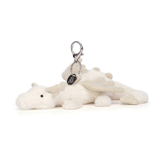 Snow Dragon Bag Charm premium plush bag charm curated by Nimori Toys